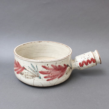 Mid-Century French Ceramic Decorative Pot by Gustave Reynaud for Le Mûrier (circa 1950s)