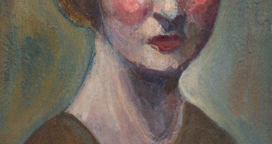 'Portrait of Earnest Woman' by Unknown Artist (circa 1930s)