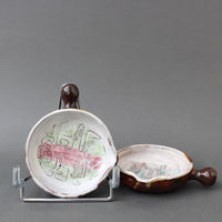 Set of Four Ceramic Serving Dishes with Handles by Jean & Juliette Rivier (circa 1960s)