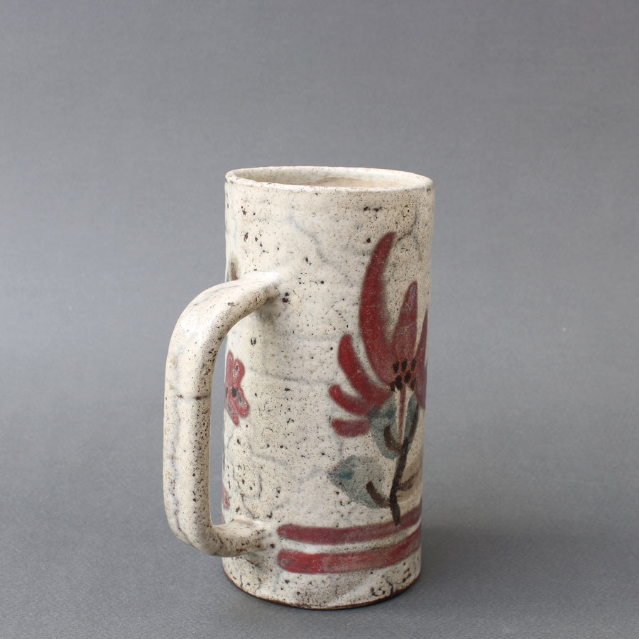 Vintage French Ceramic Decorative Mug by Le Mûrier (circa 1960s)