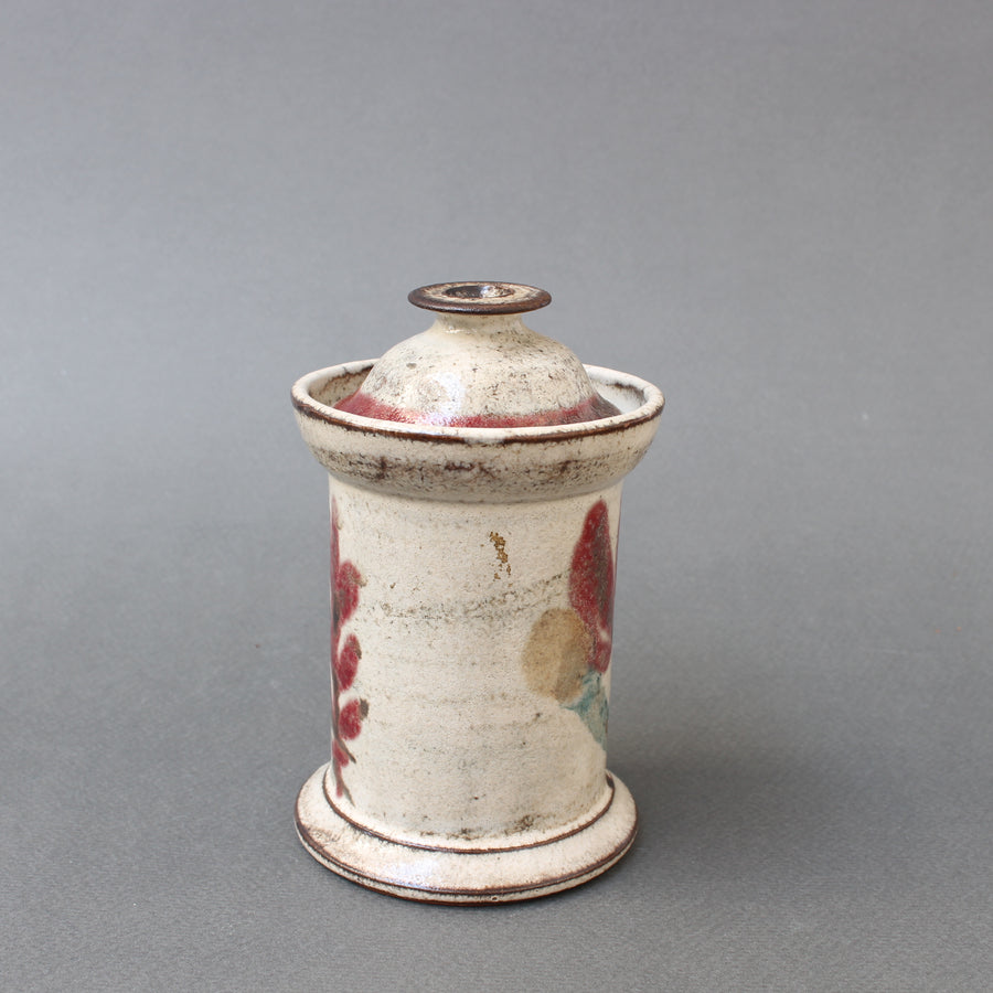 Mid-century French Ceramic Apothecary Jar by Le Mûrier (circa 1960s) - Small