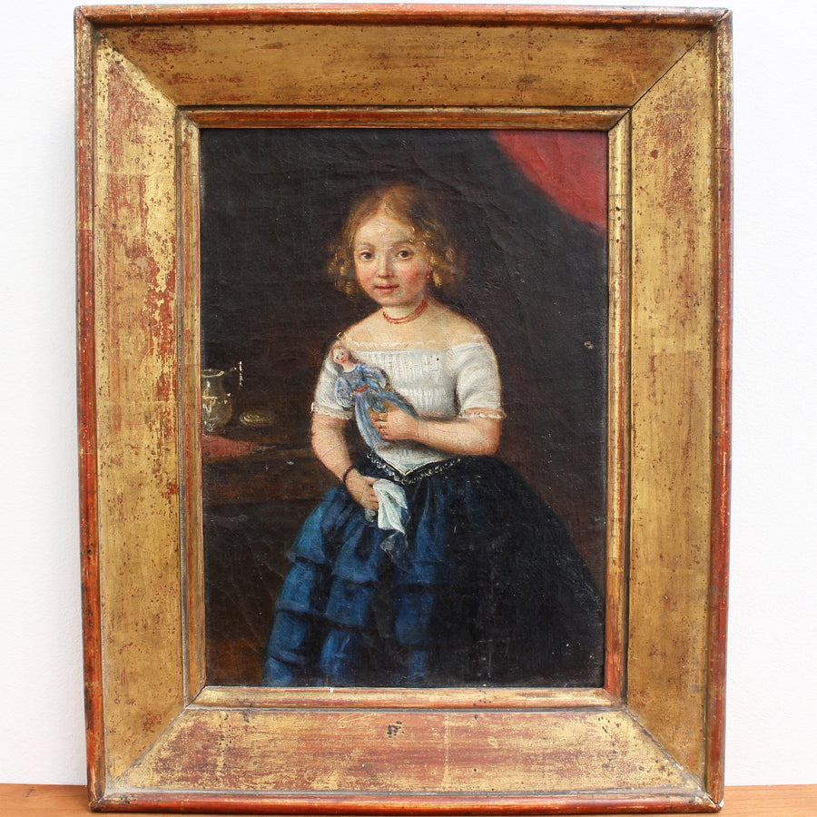 'Young Girl with Her Doll' (Late 18th Century)