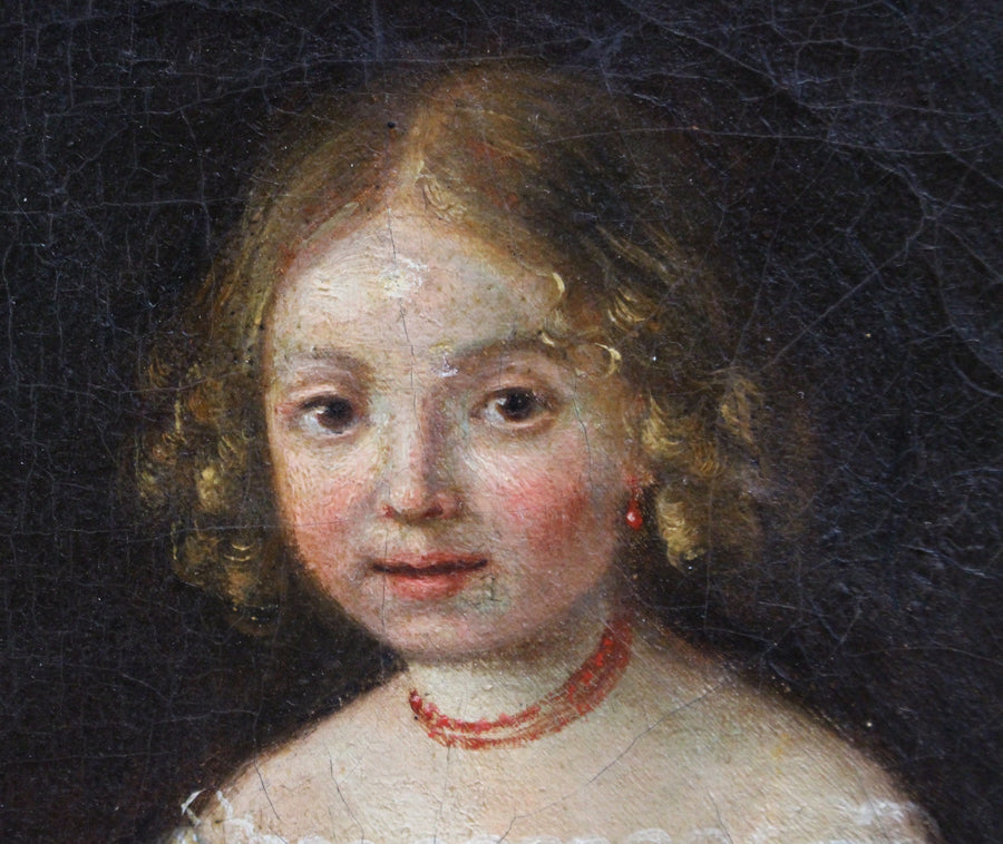 'Young Girl with Her Doll' (Late 18th Century)