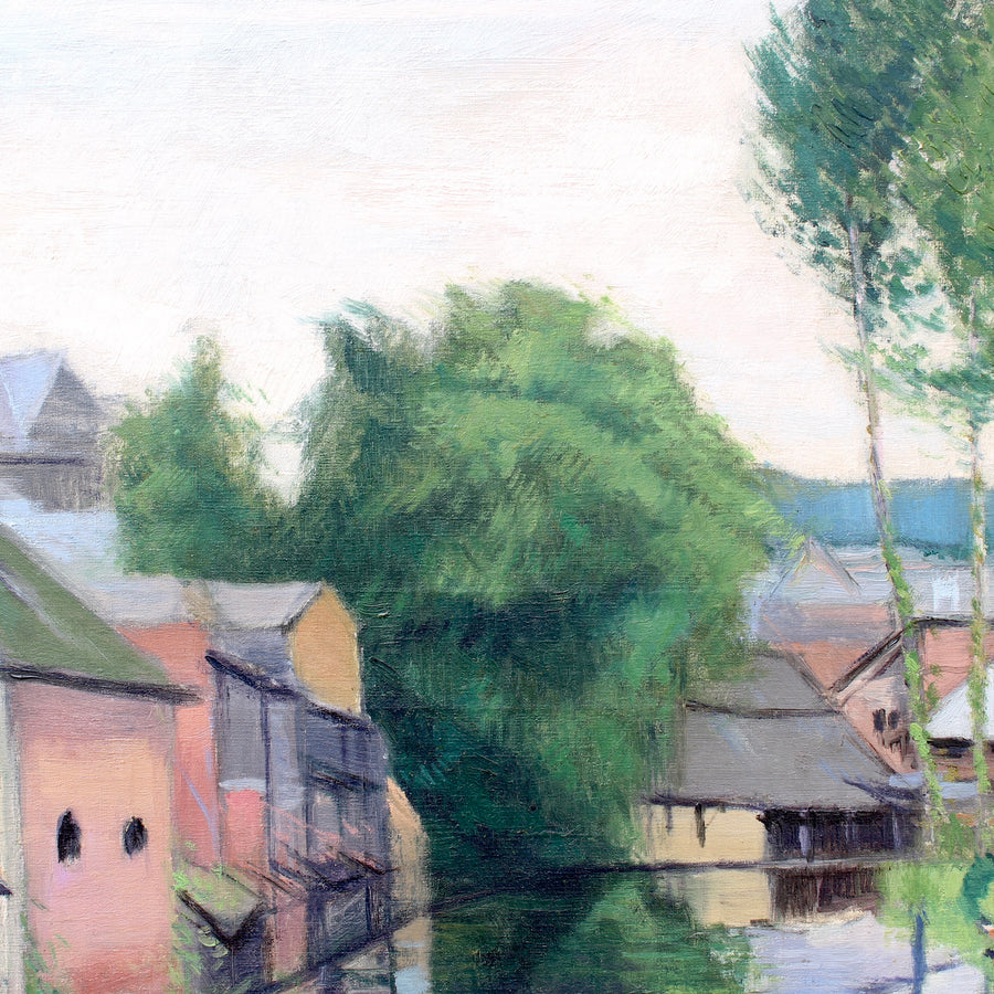 'The Charentonne River in Bernay' by Pierre Duteurtre (1934)