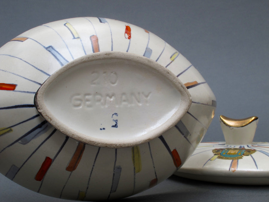 Bay Keramik Germany Sugar Bowl with Lid (c. 1960s)