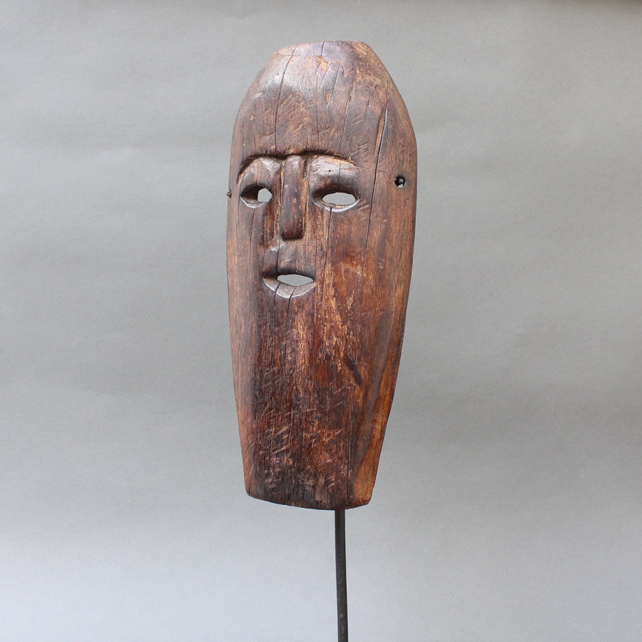 Sculpted Wooden Traditional Mask from Timor Island, Indonesia (circa 1960s - 1970s)