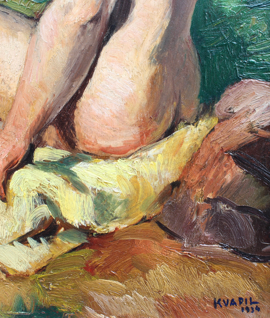 'The Bather' by Charles Kvapil (1934)