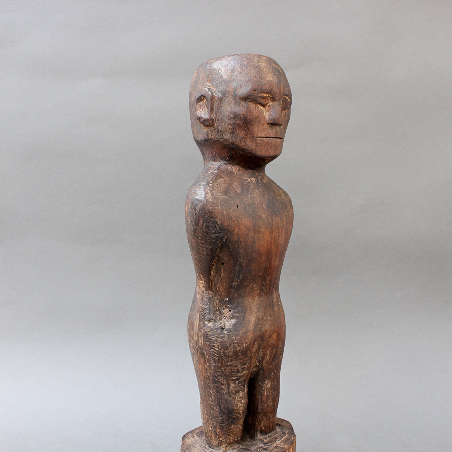 Wooden Carving / Sculpture of Standing Ancestral Figure from Timor, Indonesia (circa 1960s - 1970s)