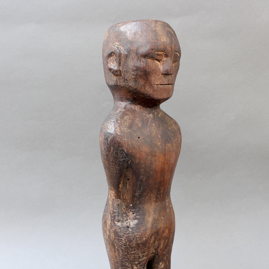 Wooden Carving / Sculpture of Standing Ancestral Figure from Timor, Indonesia (circa 1960s - 1970s)