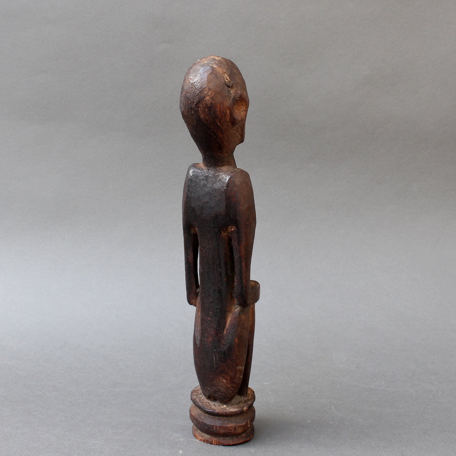 Wooden Sculpture / Carving of Sitting Figure from Sumba Island, Indonesia (circa 1960s - 1980s)