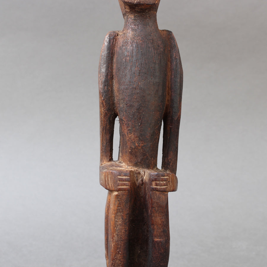 Wooden Sculpture / Carving of Sitting Figure from Sumba Island, Indonesia (circa 1960s - 1980s)