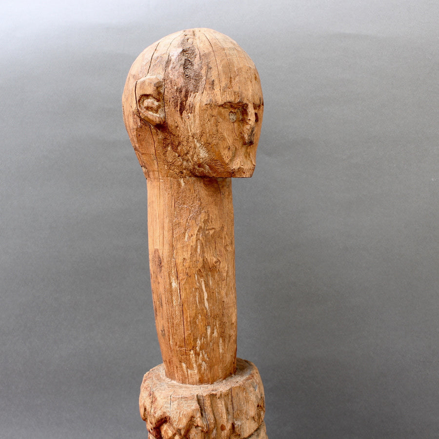 Wooden Carving of Protective Figure from Sumba Island, Indonesia (circa Mid-20th Century)