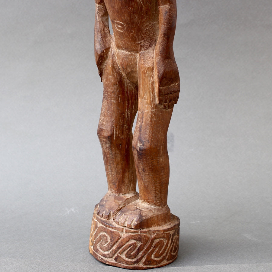 Wooden Sculpture / Carving of Standing Figure from Sumba Island, Indonesia (circa 1960s - 1970s)