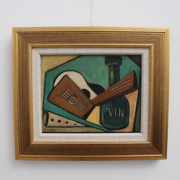 'Still Life with Guitar and Wine' Berlin School (circa 1950s)