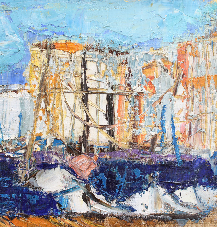 'The Old Port Marseille' by Françoise Pirró (circa 1970s-80s)