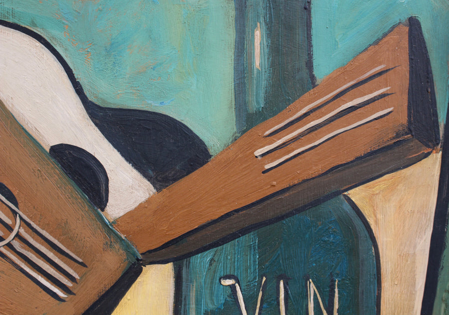 'Still Life with Guitar and Wine' Berlin School (circa 1950s)