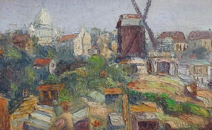'View of Montmartre' by Jean Jaffeux (1955)
