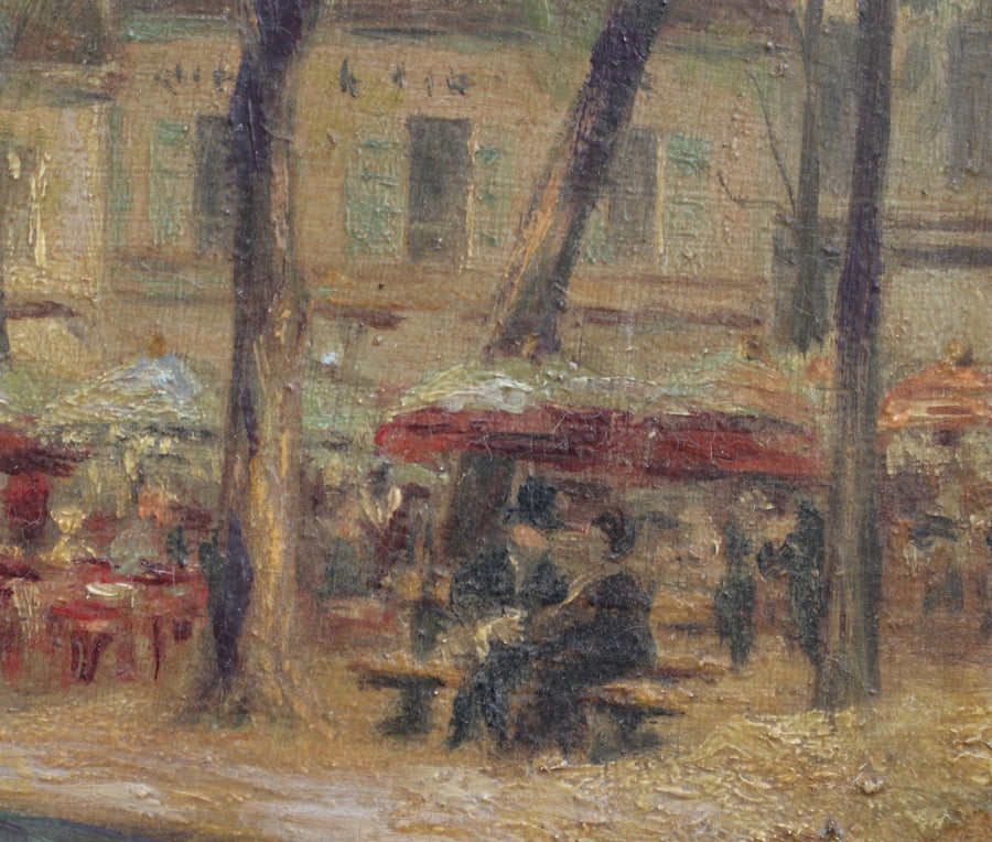 View of Place du Tertre in Montmartre Showing the Sacré-Cœur (Early 20th C) by L. Chantpelle