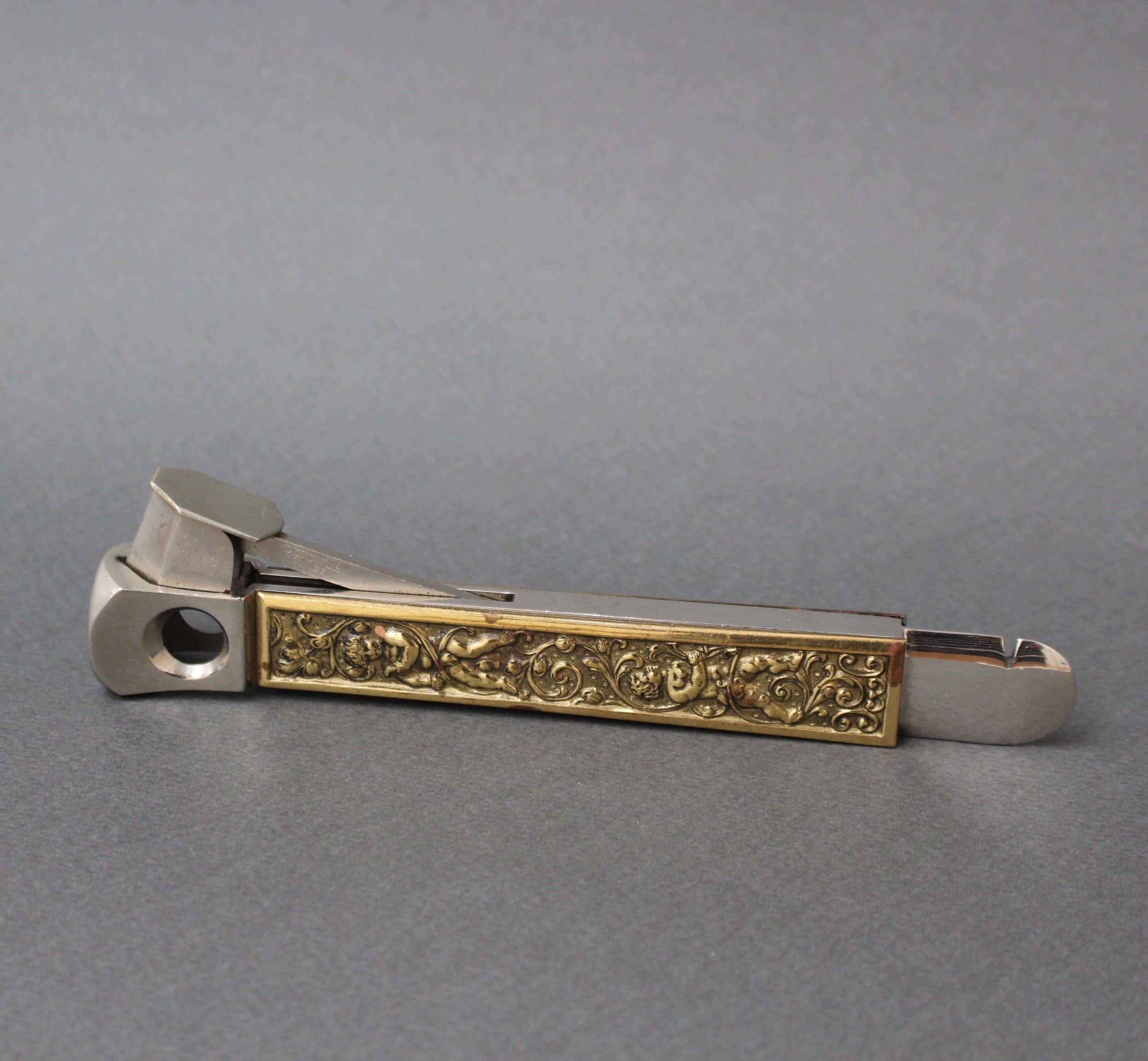 Donatus-Solingen 純銀925Sシガーカッター : ヴィンテージ Stainless Steel German Vintage Cigar Cutter from Donatus Solingen