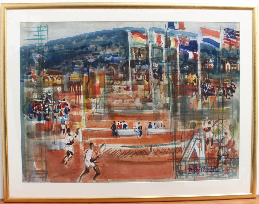 'Monte Carlo Tennis Championships' by Pierre Gaillardot (circa 1960s)