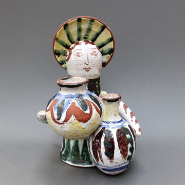 Mid-Century Ceramic Angel With Amphorae (c. 1950s) by Unknown