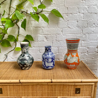 Mid-Century Italian Orange Ceramic Vase by Fratelli Fanciullacci (circa 1960s)