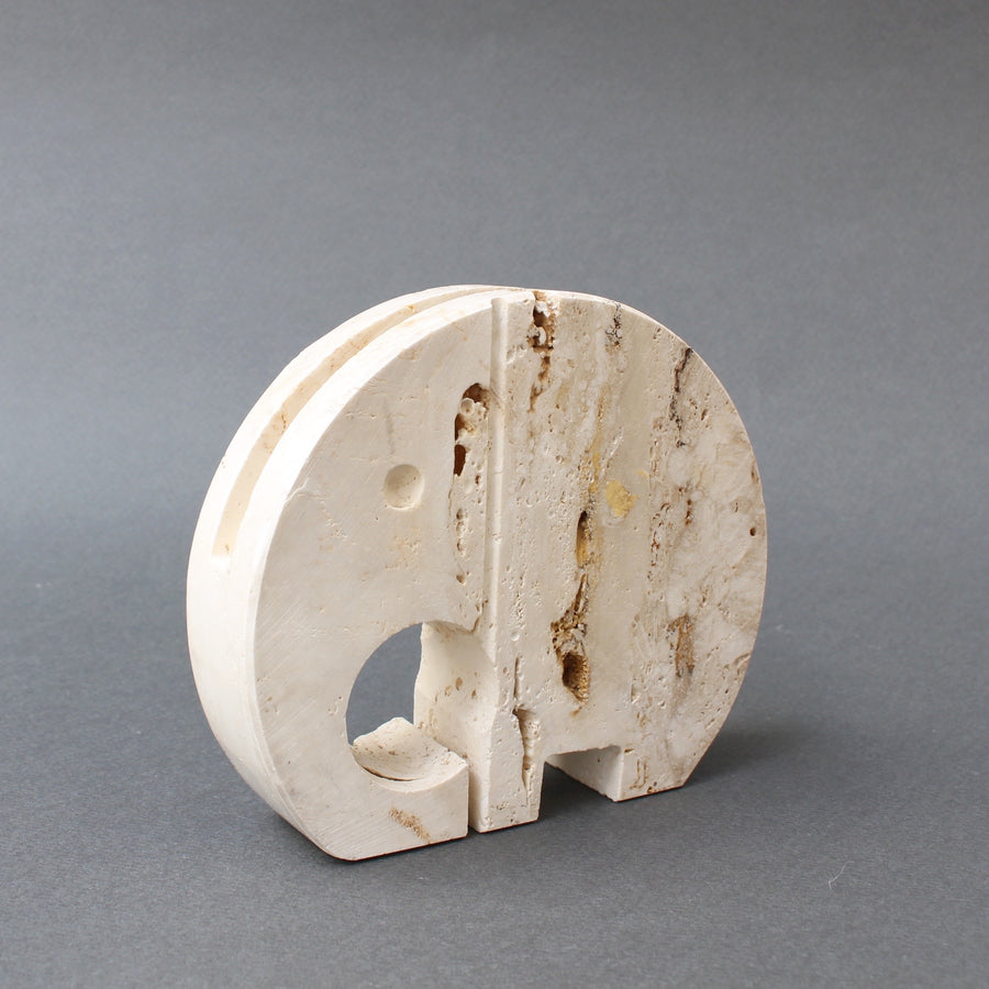 Stylised Travertine Elephant Envelope Holder by Mannelli Brothers (circa 1970s)