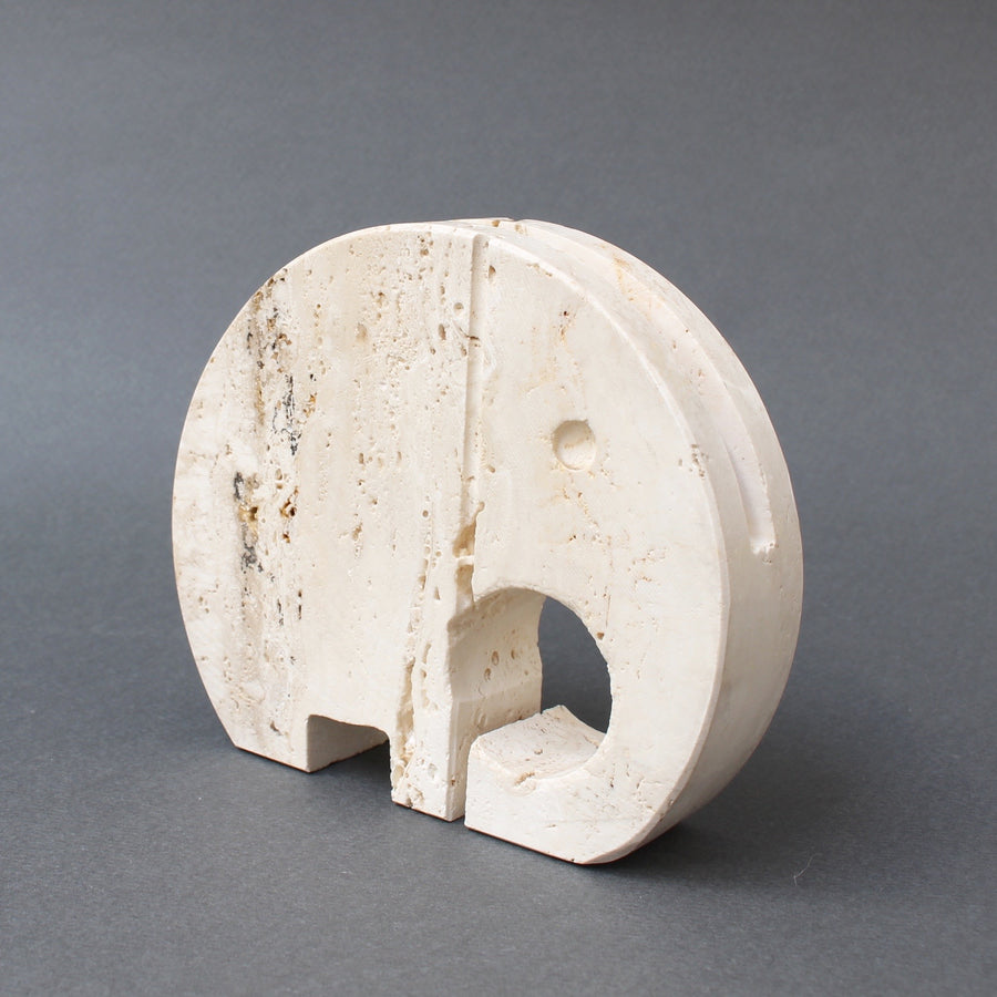Stylised Travertine Elephant Envelope Holder by Mannelli Brothers (circa 1970s)
