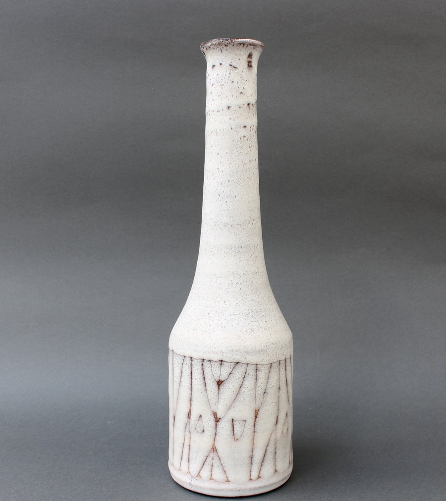Mid-Century Ceramic Flower Vase by Jacques Pouchain, Atelier Dieulefit (circa 1960s)