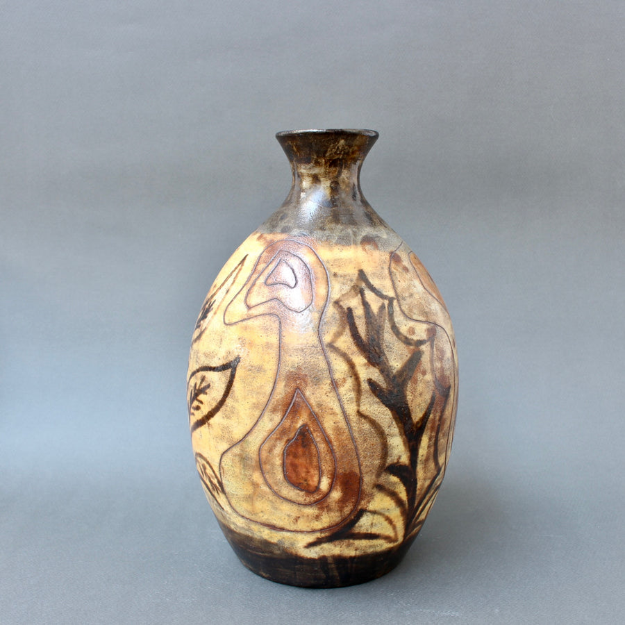 Mid-Century French Ceramic Vase by Alexandre Kostanda (circa 1960s)