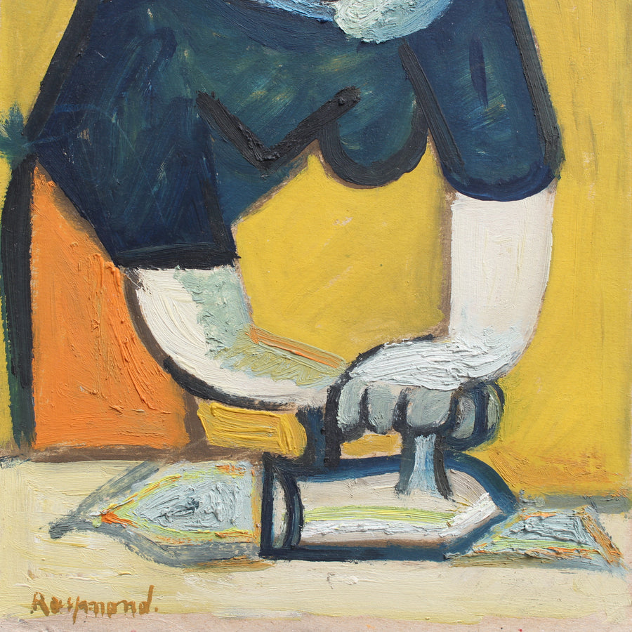 'Portrait of Woman Ironing' by Raymond Debiève (1970)