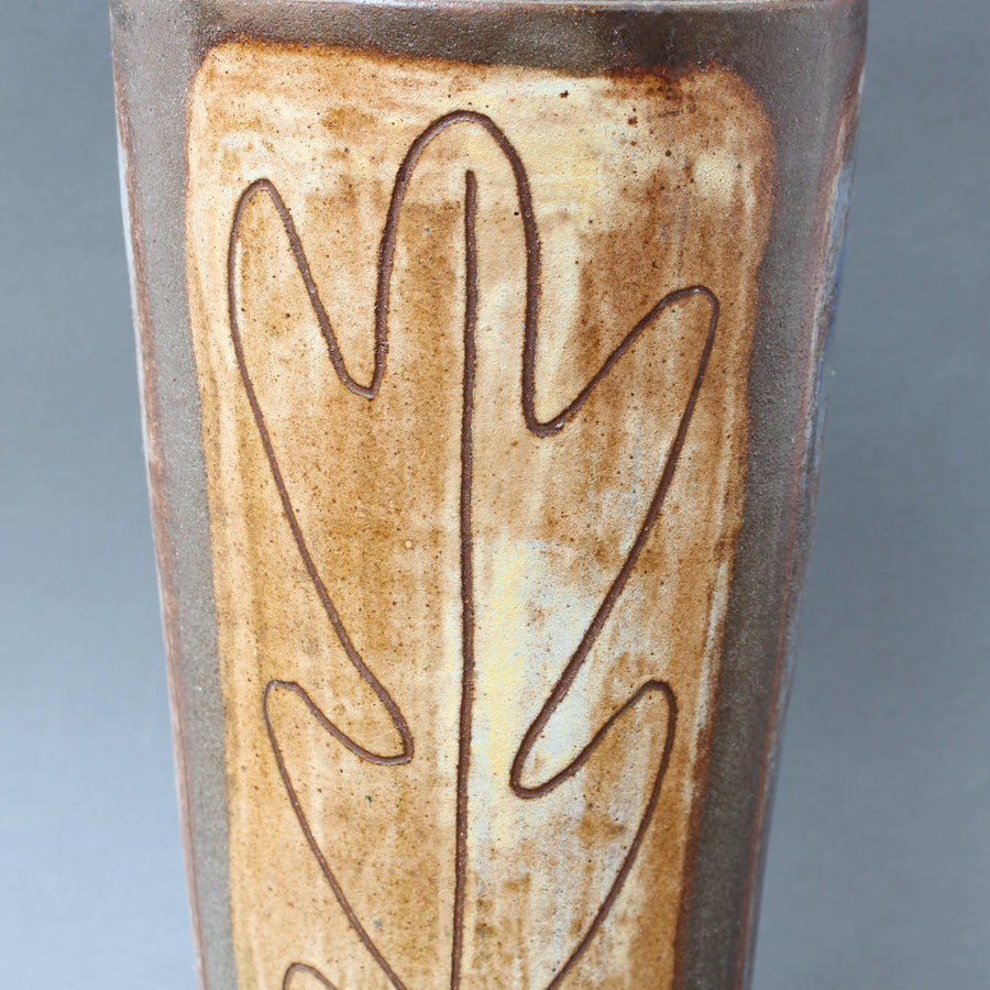 French Ceramic Decorative Vase by Alexandre Kostanda (circa 1960s)