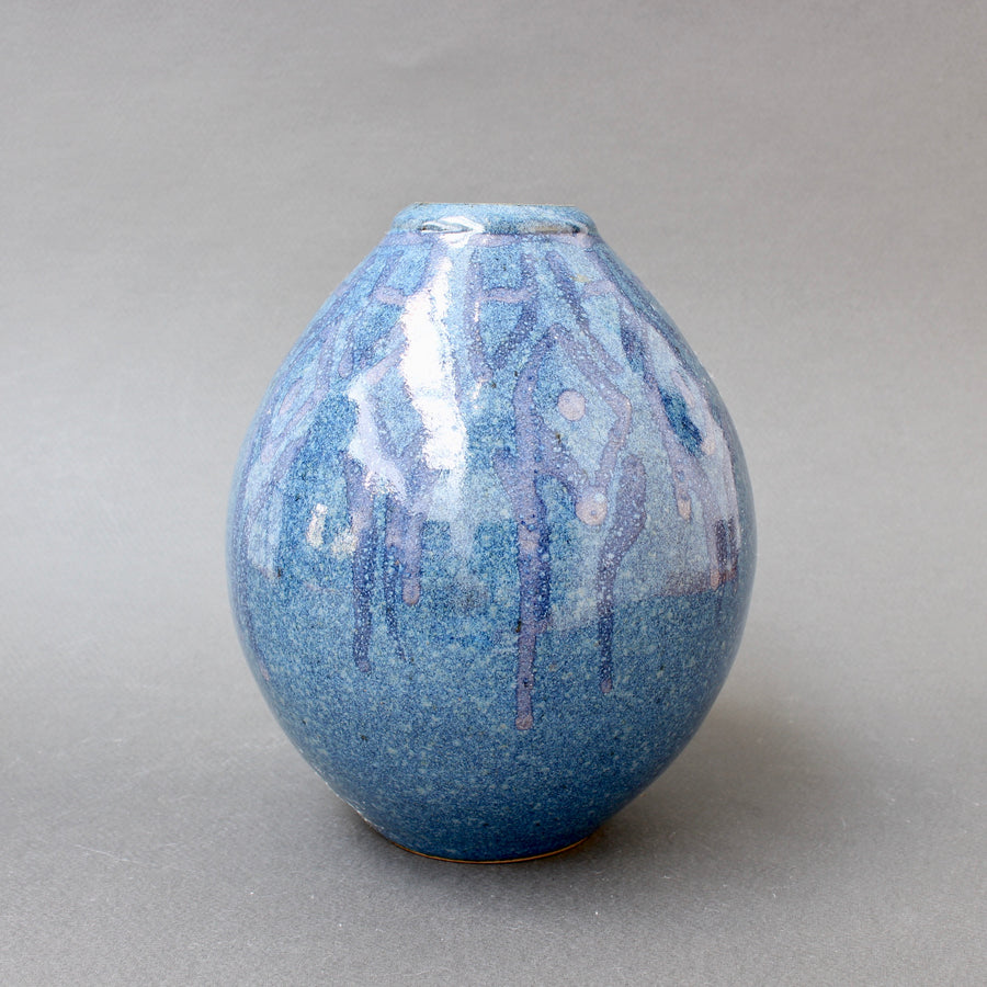 French Decorative Ceramic Vase (circa 1970s)
