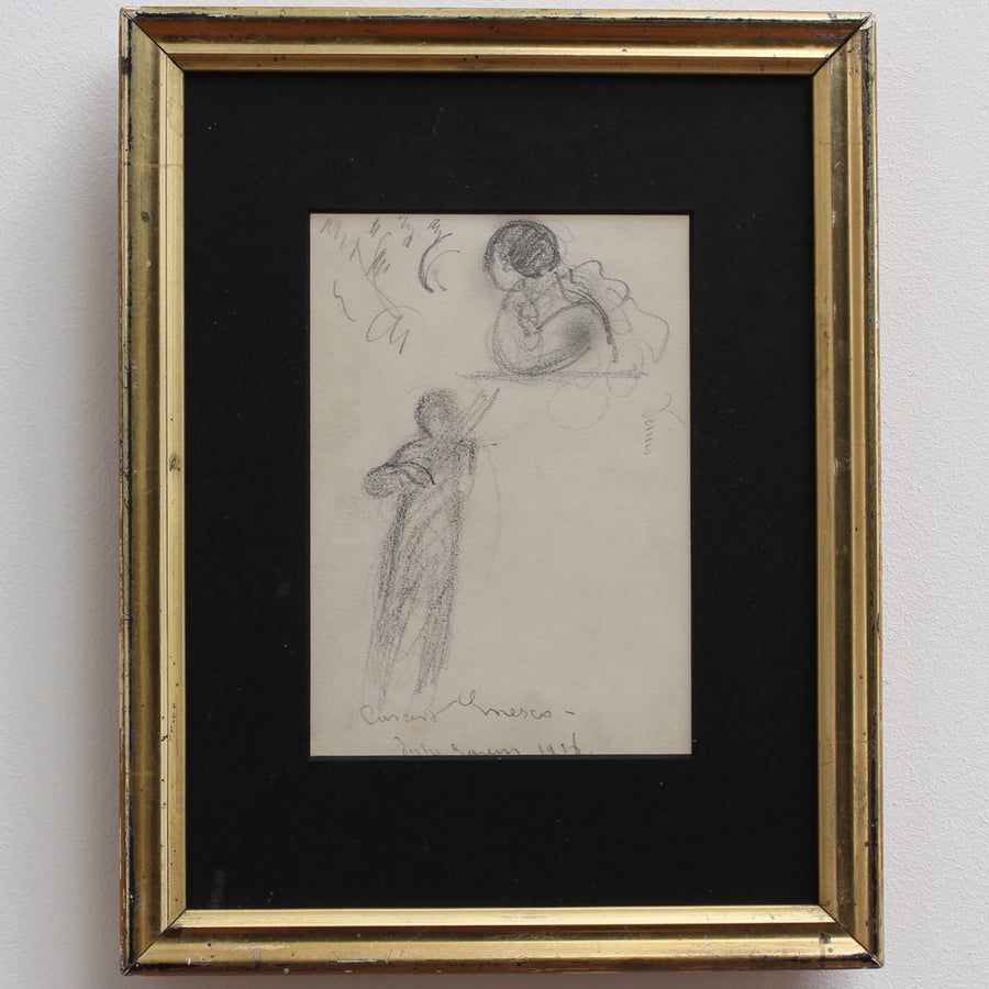 Set of Three Drawings by Guillaume Dulac (c. 1920s)
