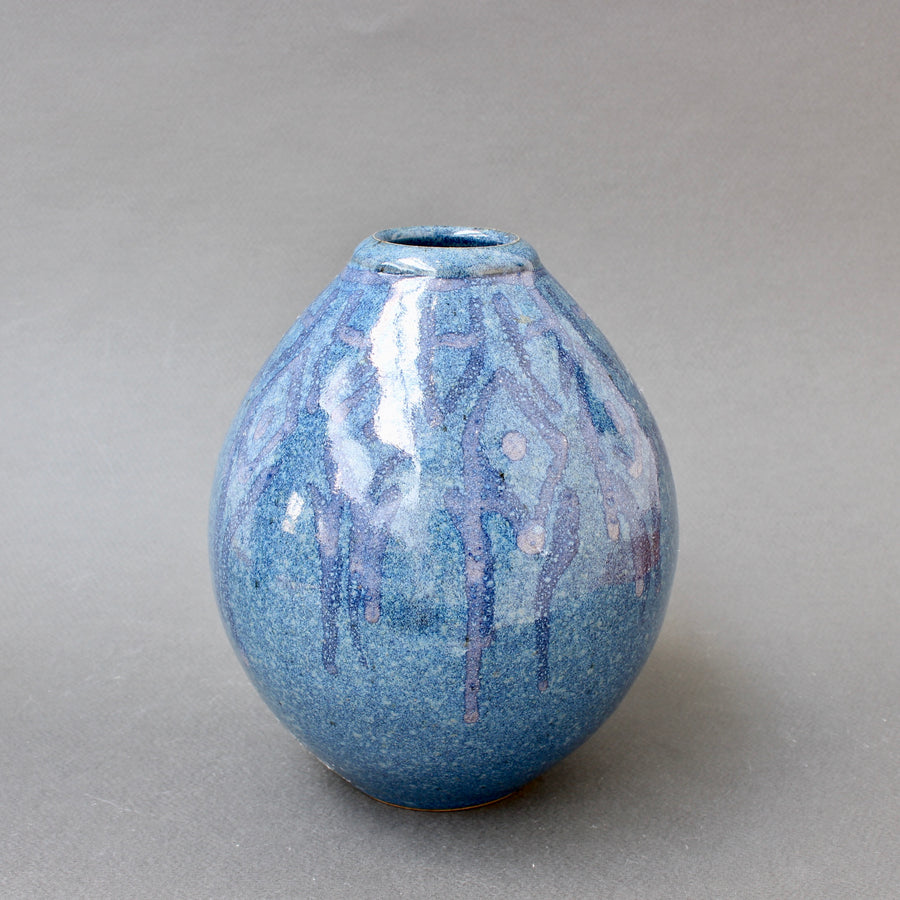 French Decorative Ceramic Vase (circa 1970s)