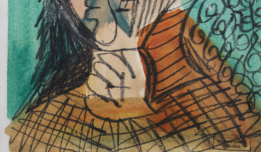 'Portrait of Cubist Woman' by Raymond Debiève (1968)
