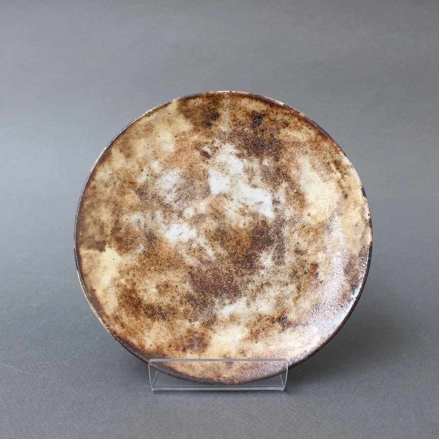 Mid-Century Ceramic Plate by Alexandre Kostanda (circa 1960s) - Small