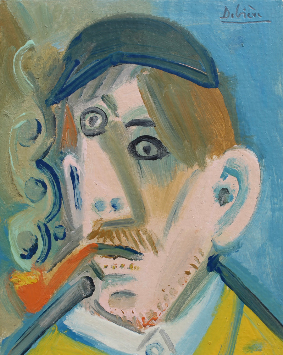 'Man Smoking a Pipe' by Raymond Debiève (circa 1960s)