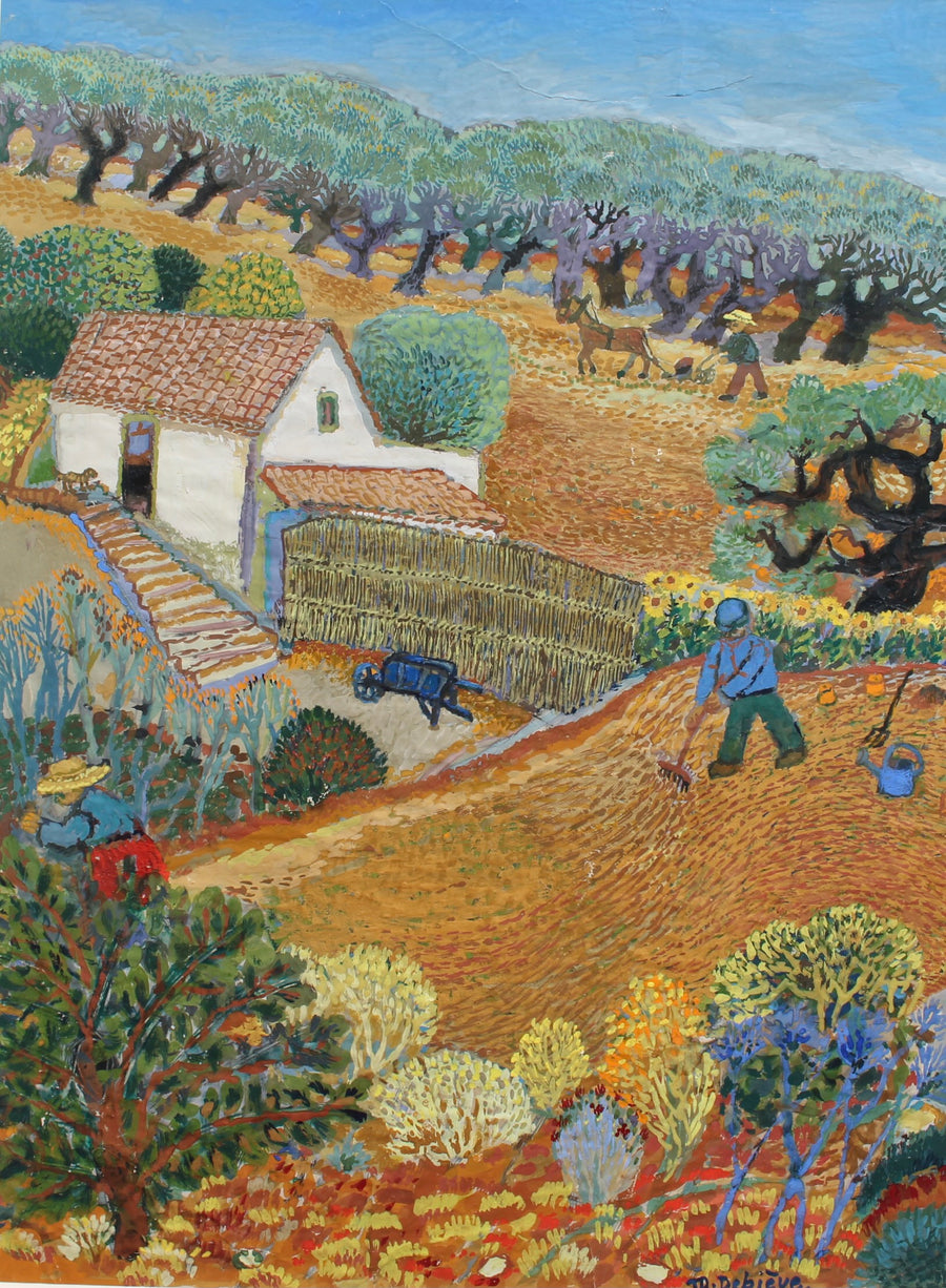 'Family Farm in France' by Michel Debiève (circa 1970s)