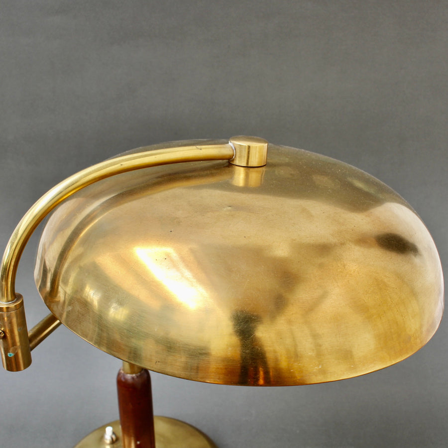 Pair of Very Large, Extraordinary 1950s Italian Brass Table Lamps