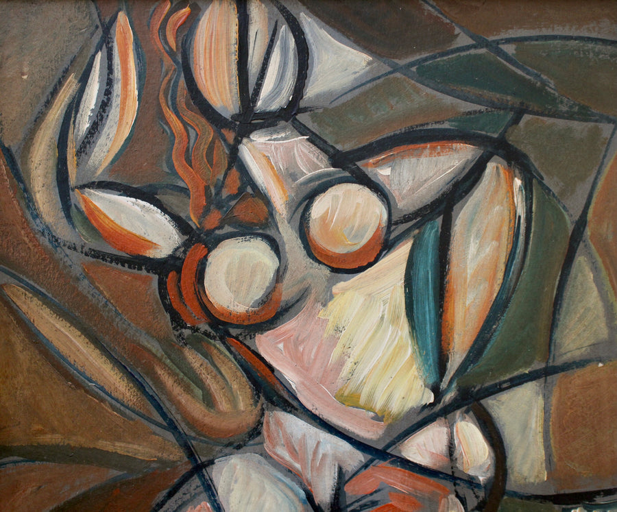 'Untitled Cubist Figure' by STM (circa 1970s)