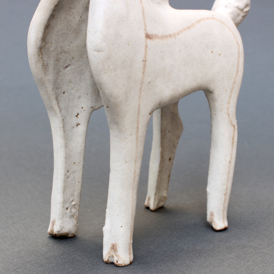 Ceramic White Horse by Bruno Gambone (circa 1970s)