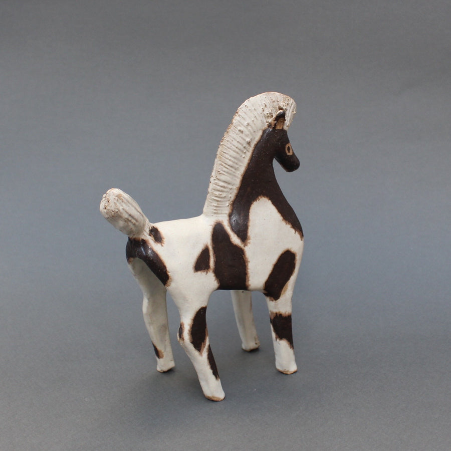 Ceramic Two-Toned Horse by Bruno Gambone (circa 1970s)