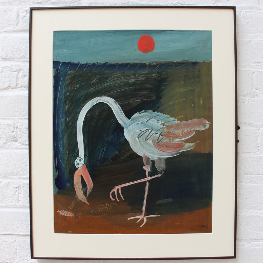 'Flamingo in the Camargue' by Raymond Debiève (circa 1960s)