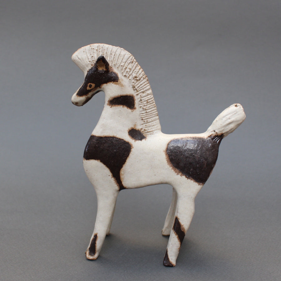 Ceramic Two-Toned Horse by Bruno Gambone (circa 1970s)