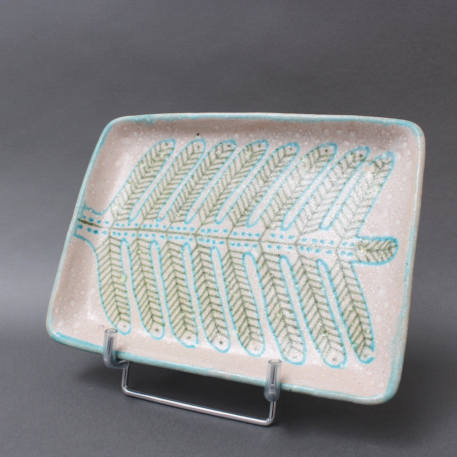 Italian Mid-Century Decorative Ceramic Tray by Guido Gambone (circa 1950s)