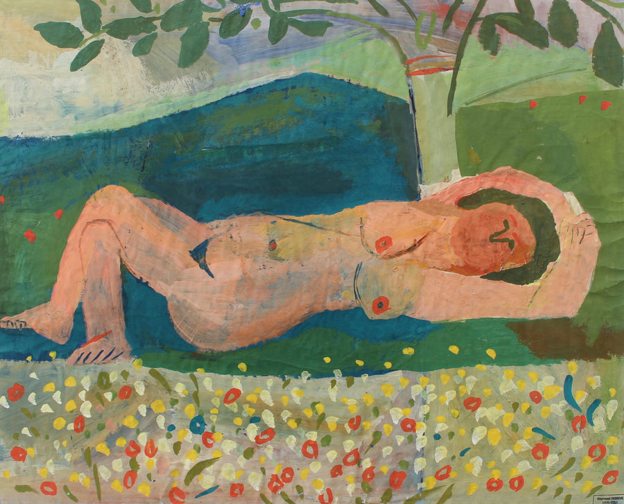 'Reclining Nude en Plein Aire' by Raymond Debiève (circa 1960s)