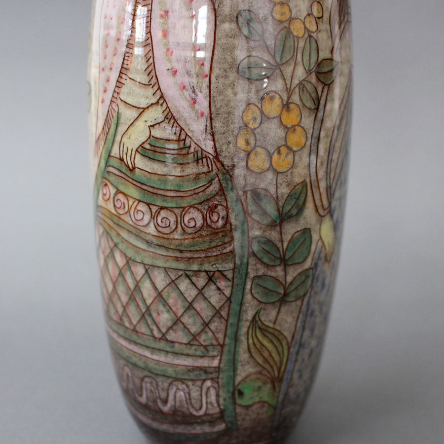Mid-Century Ceramic Glazed Vase (Circa 1960s)