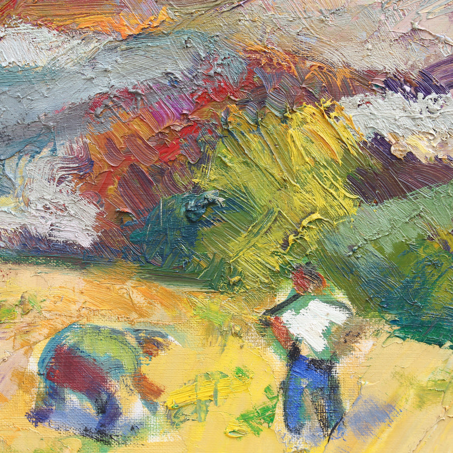 'Farmers Working the Fields' by Louis Toncini (1989)