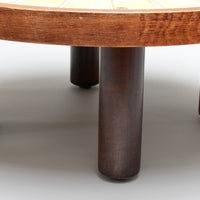 Coffee Table with Leaf Motif by Roger Capron (circa 1970s)